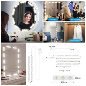 LumiGlow LED Vanity Mirror Lights Kit