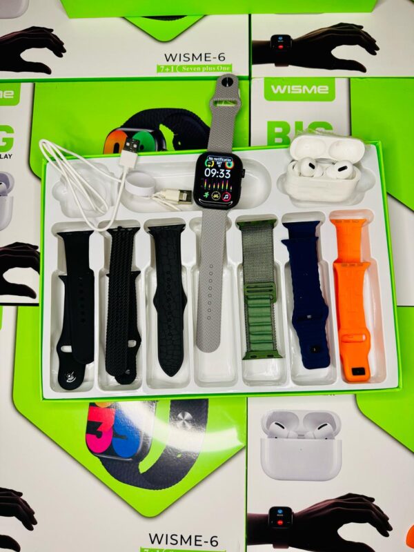 WISME-6 Smartwatch Set – 7+1 Edition